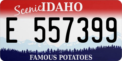 ID license plate E557399