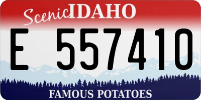 ID license plate E557410