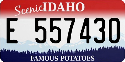 ID license plate E557430