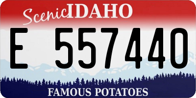 ID license plate E557440
