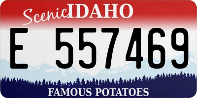 ID license plate E557469