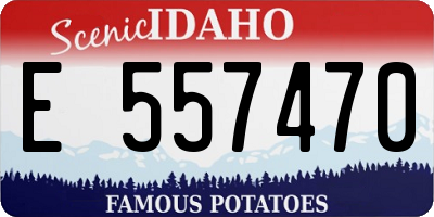 ID license plate E557470