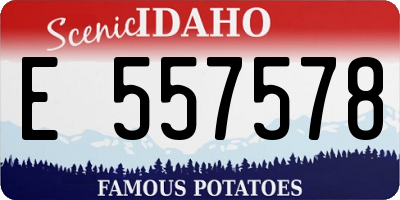 ID license plate E557578