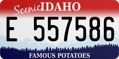 ID license plate E557586