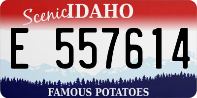 ID license plate E557614