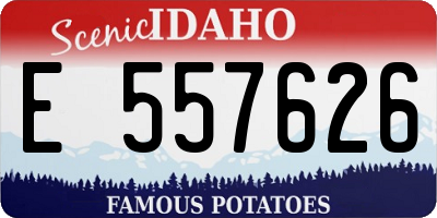 ID license plate E557626