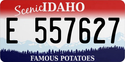 ID license plate E557627