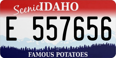 ID license plate E557656