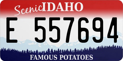 ID license plate E557694