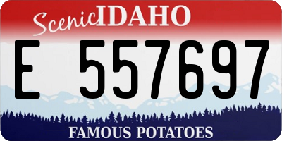ID license plate E557697