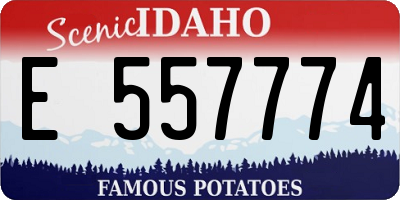 ID license plate E557774