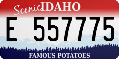 ID license plate E557775