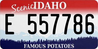 ID license plate E557786