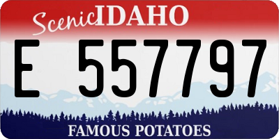 ID license plate E557797