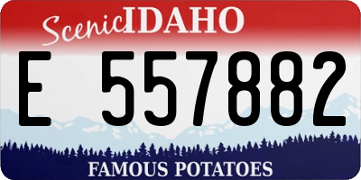 ID license plate E557882