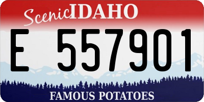 ID license plate E557901