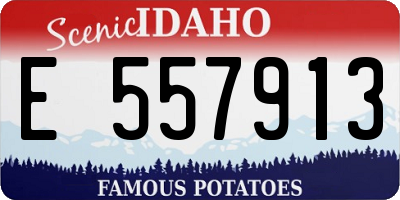 ID license plate E557913