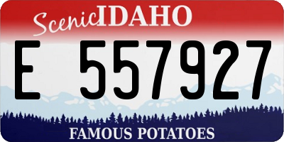 ID license plate E557927