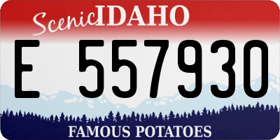 ID license plate E557930