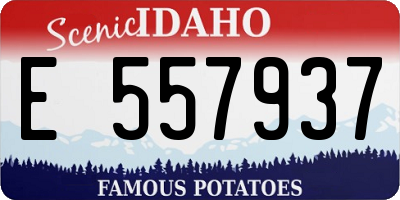 ID license plate E557937