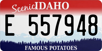 ID license plate E557948