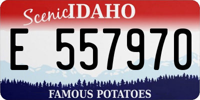 ID license plate E557970