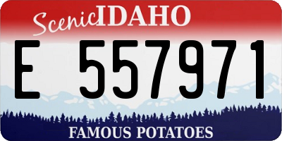 ID license plate E557971