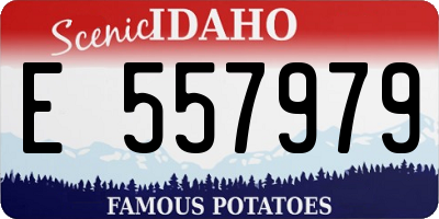ID license plate E557979