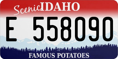 ID license plate E558090