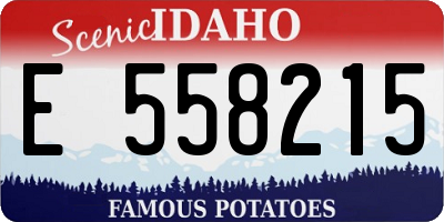 ID license plate E558215