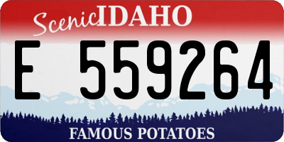 ID license plate E559264