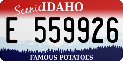 ID license plate E559926