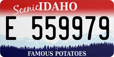 ID license plate E559979