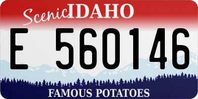 ID license plate E560146