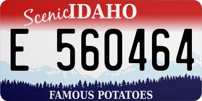 ID license plate E560464