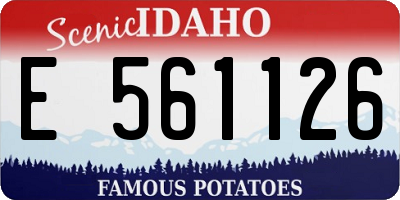 ID license plate E561126