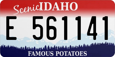 ID license plate E561141