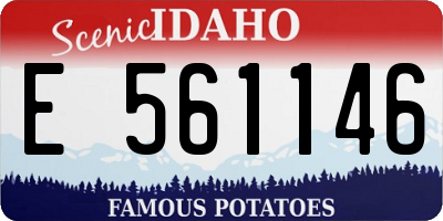 ID license plate E561146