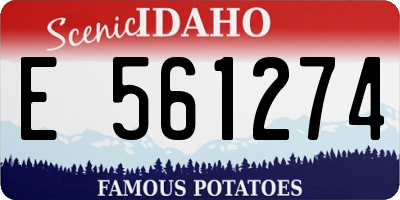 ID license plate E561274