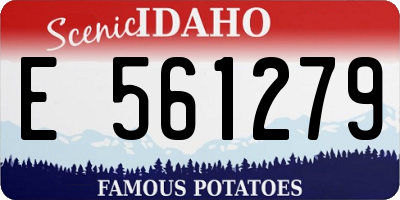 ID license plate E561279