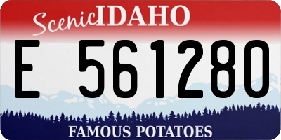 ID license plate E561280