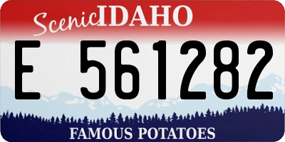 ID license plate E561282
