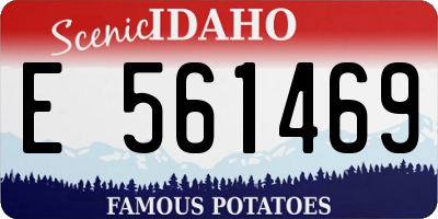 ID license plate E561469