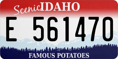 ID license plate E561470