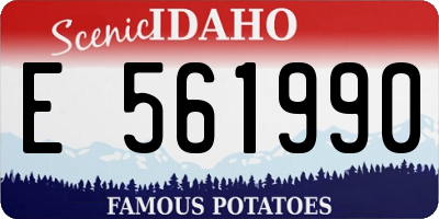 ID license plate E561990