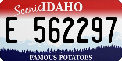 ID license plate E562297