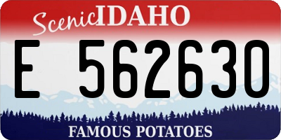 ID license plate E562630