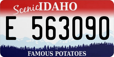 ID license plate E563090