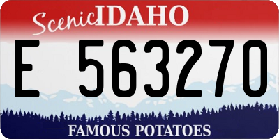 ID license plate E563270