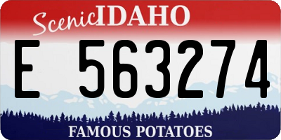 ID license plate E563274